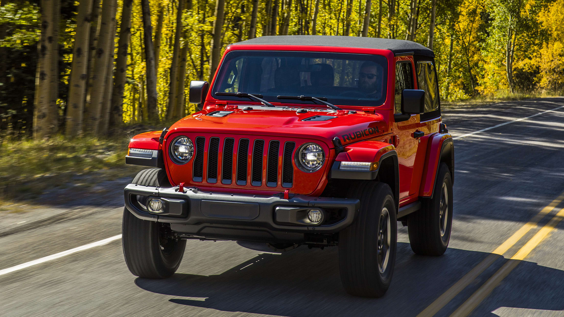 2020 Jeep Wrangler Rubicon in red