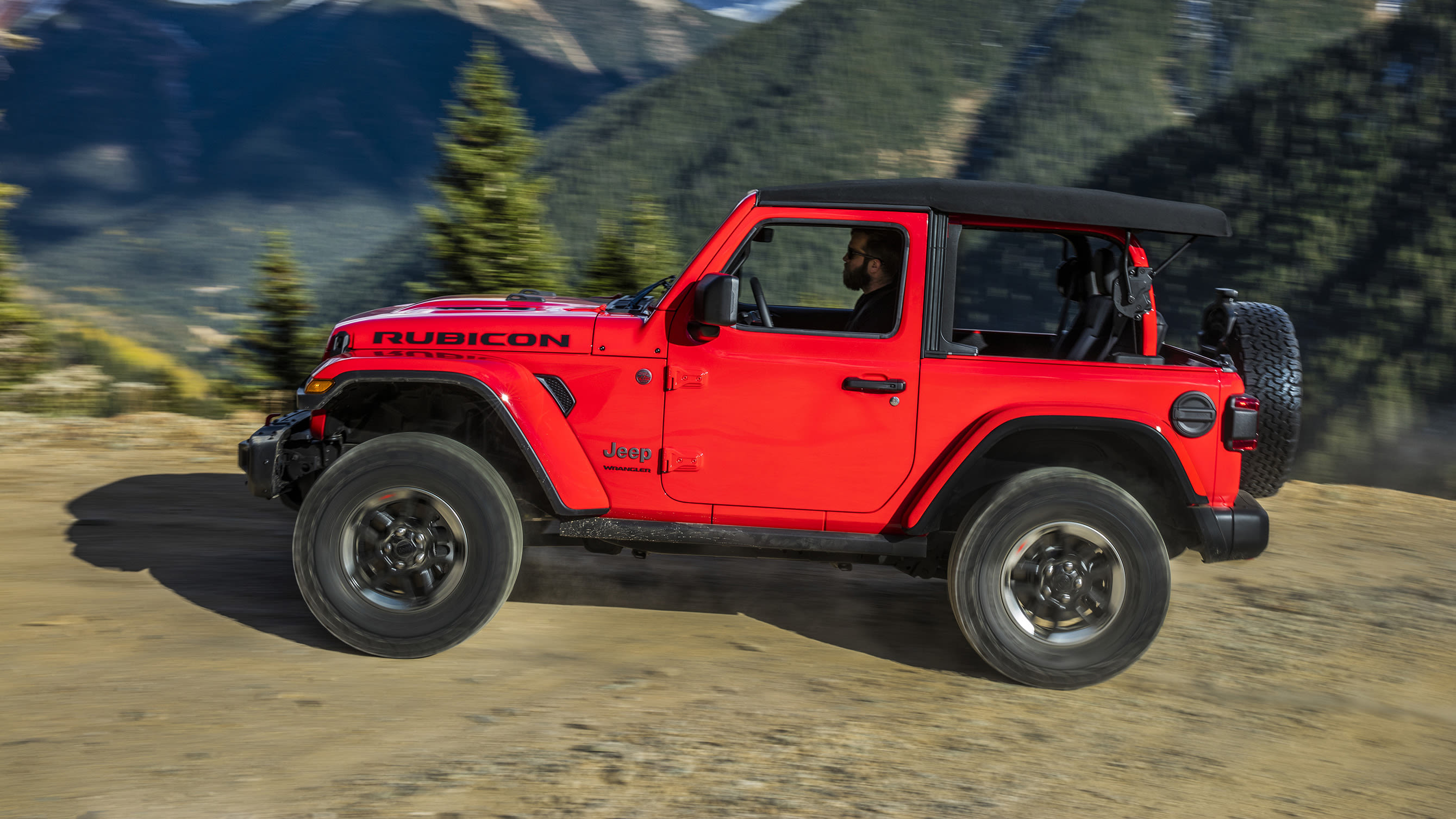 2020 Jeep Wrangler Rubicon in red