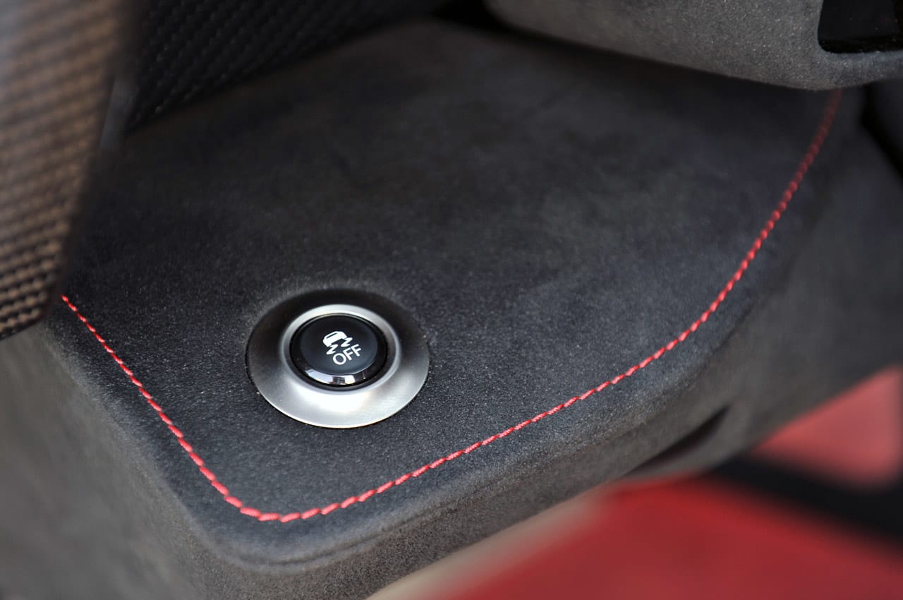 2012 Lexus LFA traction control button