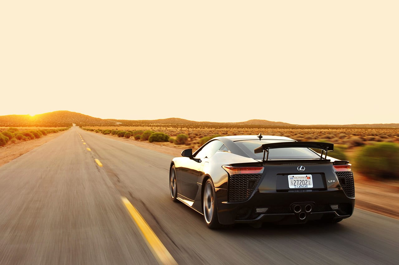 2012 Lexus LFA driving