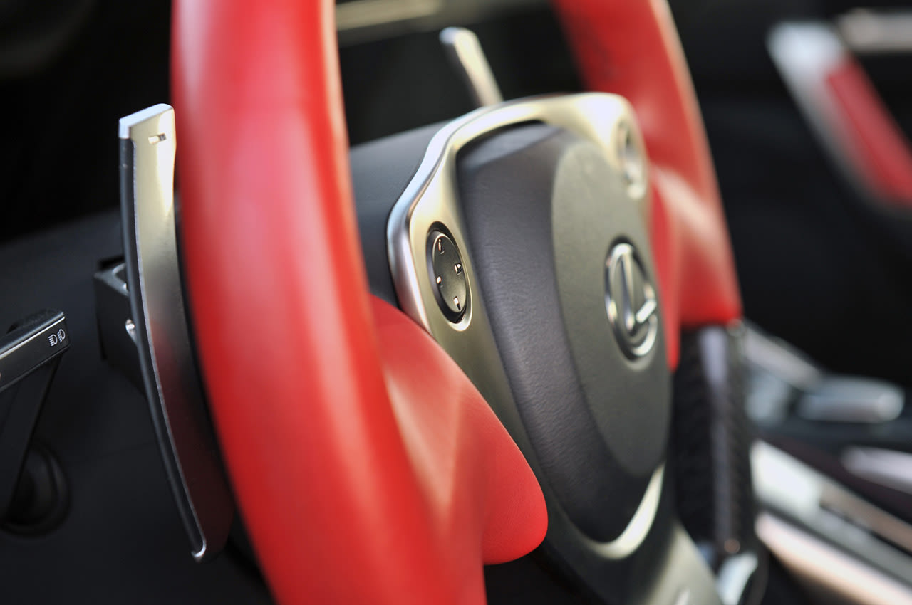 2012 Lexus LFA paddle shifter