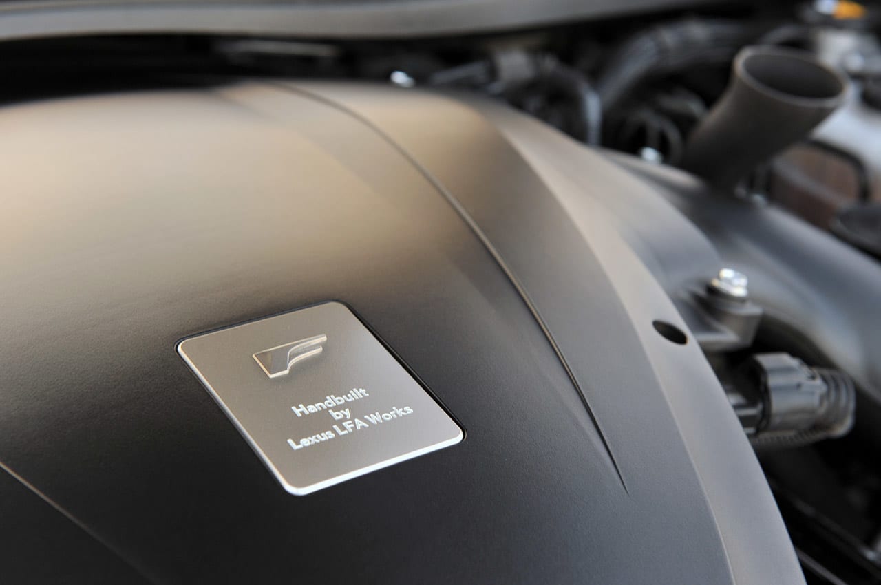 2012 Lexus LFA engine detail