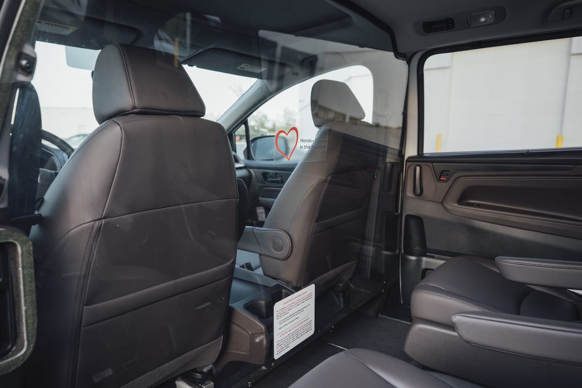Ten specially outfitted Honda Odyssey minivans will be used to transport Detroit-area residents and healthcare workers to COVID-19 testing.